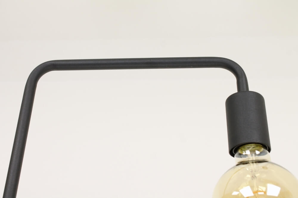 Minimalistische retro vloerlamp DEMBA II zwart | 150 cm