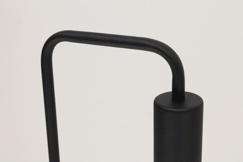 Minimalistische retro tafellamp DEMBA II zwart | 52 cm