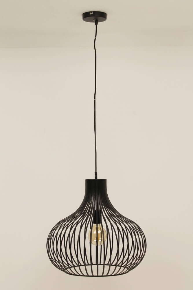 Sierlijke hanglamp GABRI XL zwart | Ø 60 cm