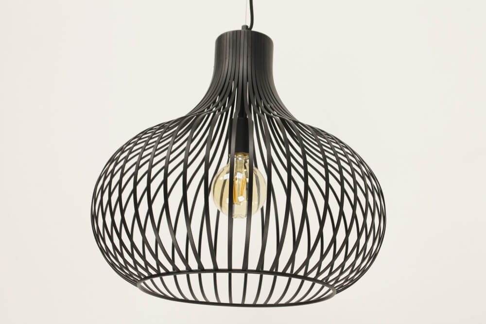 Sierlijke hanglamp GABRI XL zwart | Ø 60 cm
