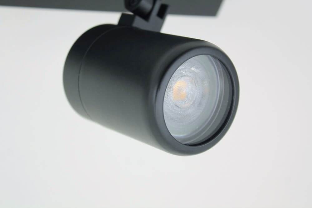 Kantelbare 2-lichts opbouwspot balk DOCCIA IP44 | Zwart