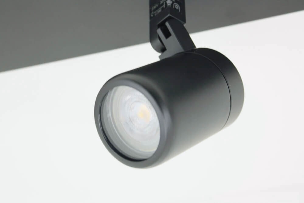 Kantelbare 3-lichts opbouwspot balk DOCCIA IP44 | Zwart