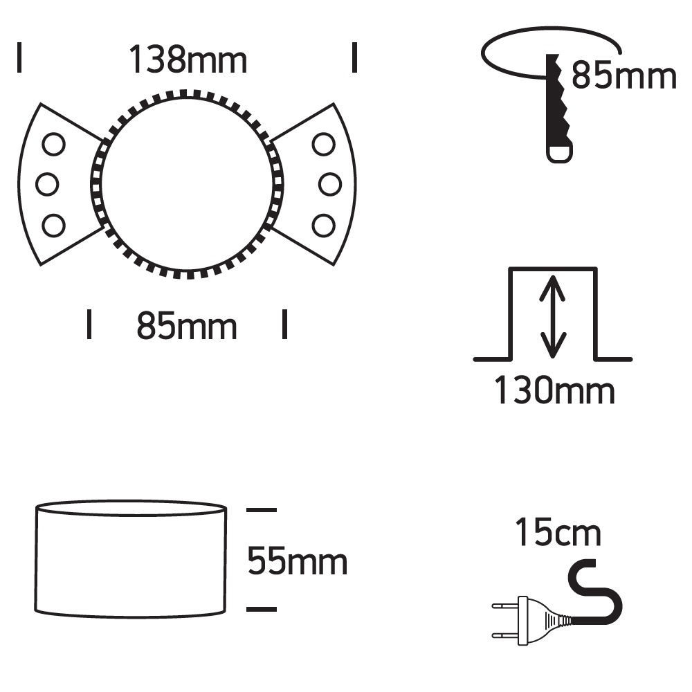 TRIMLESS ronde inbouwspot BATTY GU10 | Inbouwmodule