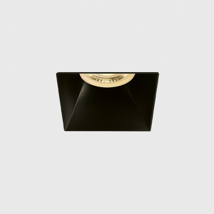 Zwarte reflector voor de BATTY TRIMLESS vierkante inbouwspot