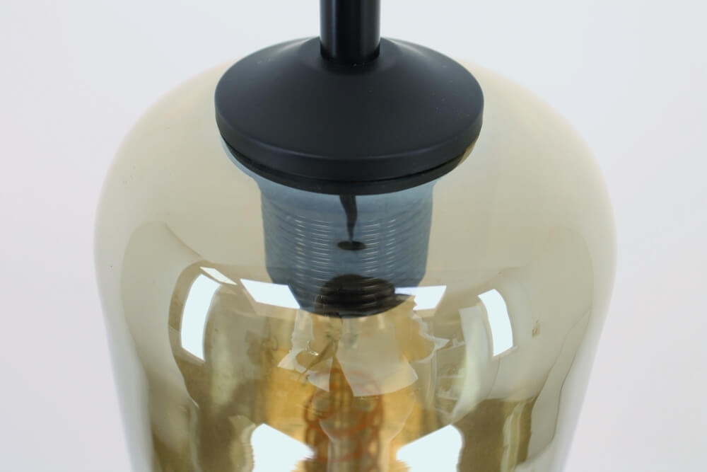 Los glas TINO smoke fumé | Cilinder Ø 13 cm