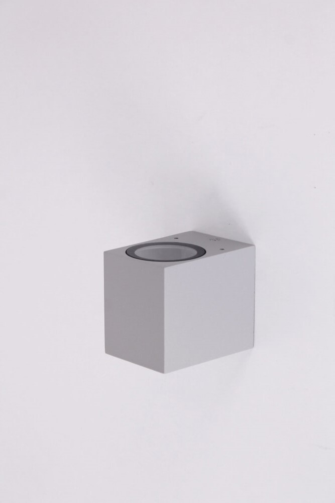 Buitenlamp / Wandlamp ZORA LED 1-lichts vierkant | Betongrijs