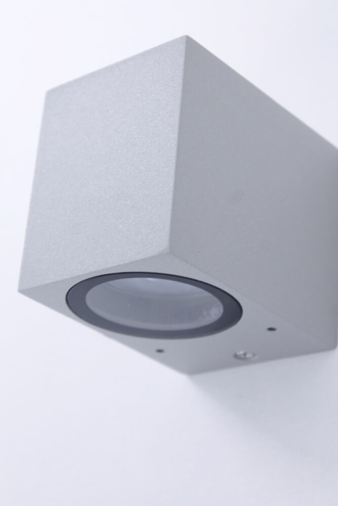 Buitenlamp / Wandlamp ZORA LED 1-lichts vierkant | Betongrijs