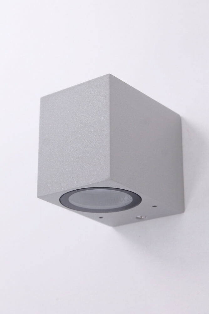 Buitenlamp / Wandlamp ZORA LED 1-lichts vierkant | Betongrijs