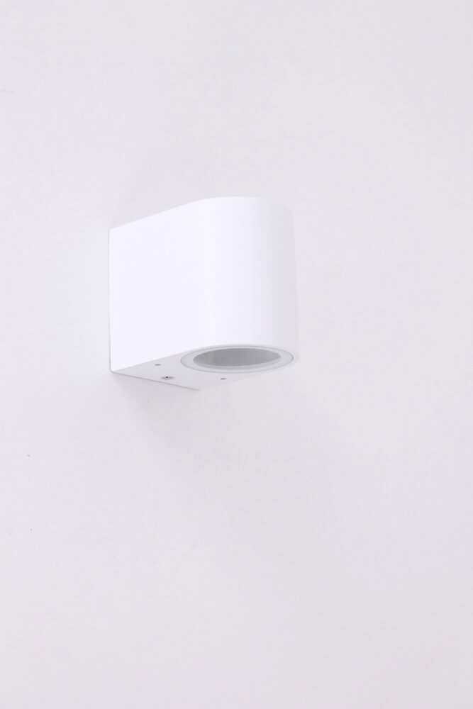 Buitenlamp / Wandlamp ZORA LED 1-lichts rond | Wit