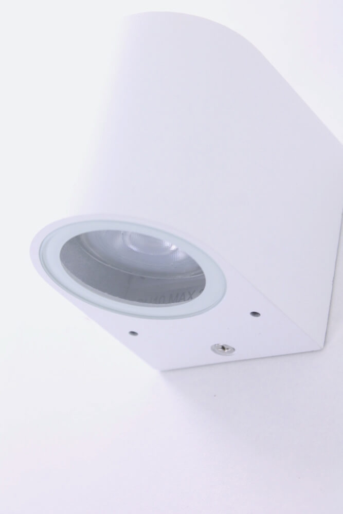 Buitenlamp / Wandlamp ZORA LED 1-lichts rond | Wit