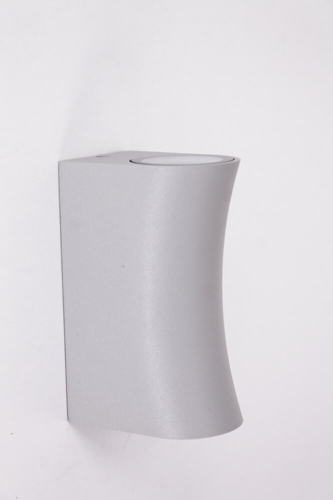 Buitenlamp / Wandlamp ZORA LED 2-lichts gebogen | Betongrijs
