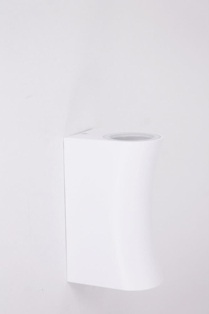 Buitenlamp / Wandlamp ZORA LED 2-lichts gebogen | Wit