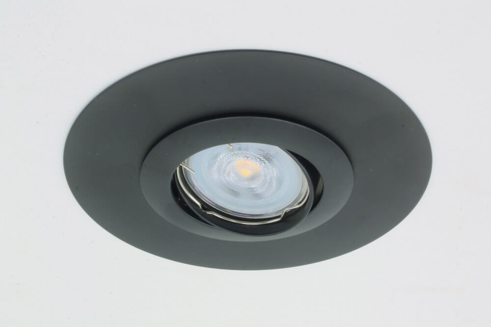 Opvulring zwart | Voor grote gaten in het plafond | Ø 14 cm