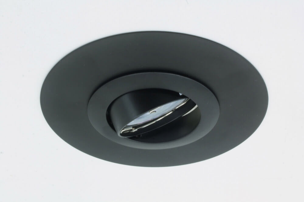 Opvulring zwart | Voor grote gaten in het plafond | Ø 14 cm