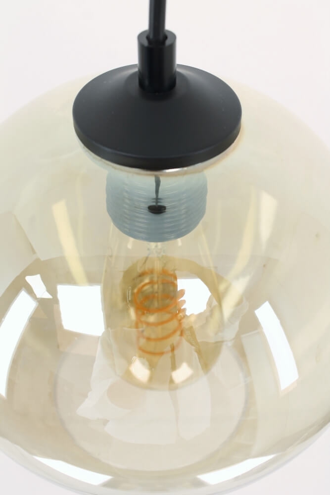 Los glas TINO smoke fumé | Druppel Ø 20 cm