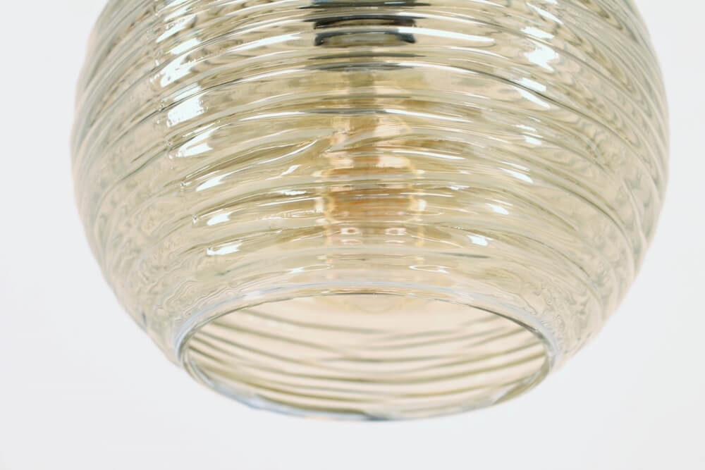 Los glas TINO smoke fumé | Bol relief Ø 20 cm