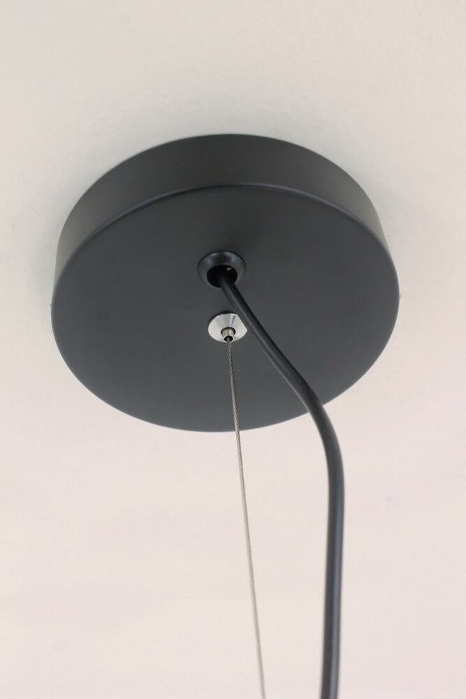 Sierlijke draad hanglamp BOLERO zwart | Ø 40 cm