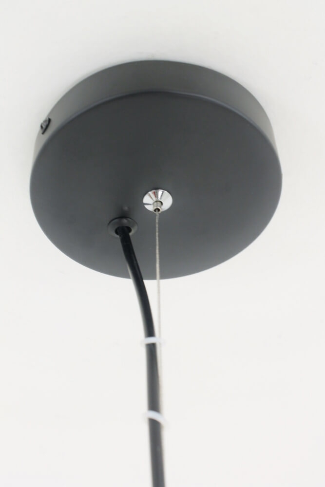 Sierlijke draad hanglamp BOLERO zwart | Ø 50 cm