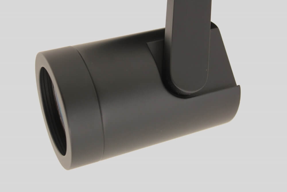 Stijlvolle strakke 1-lichts opbouwspot SCOOP rond | Zwart