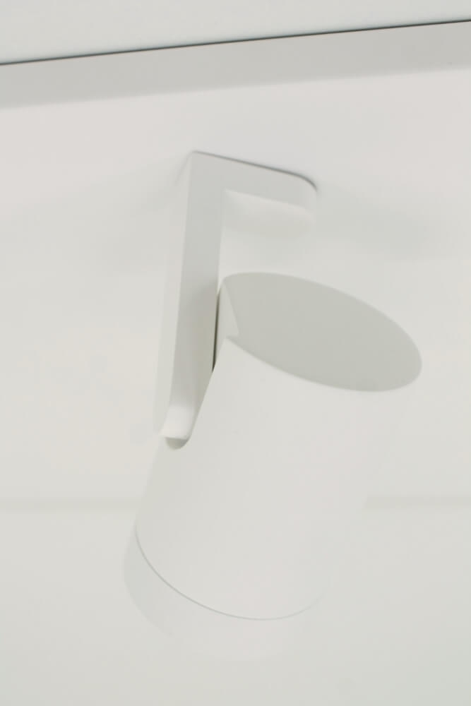 Stijlvolle strakke 3-lichts opbouwspot SCOOP balk | Wit