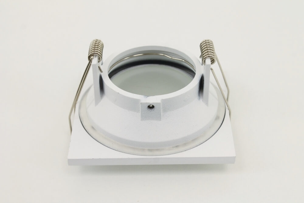 Witte waterdichte inbouwspot RAIN DEEP vierkant | IP44 8,5 cm
