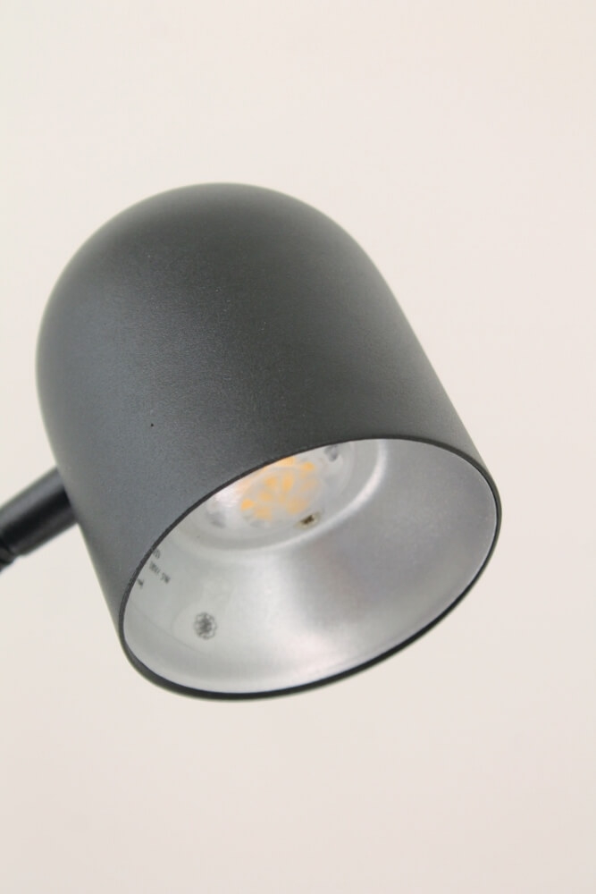 Leuke flexibele leeslamp EMMO met schakelaar | Zwart