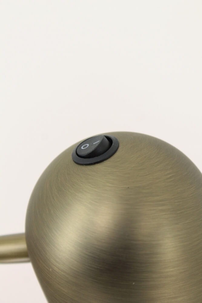 Leuke flexibele leeslamp EMMO met schakelaar | Brons