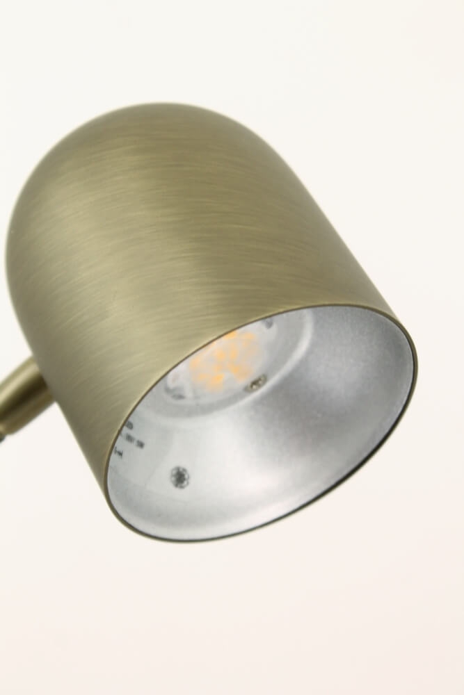 Leuke flexibele leeslamp EMMO met schakelaar | Brons