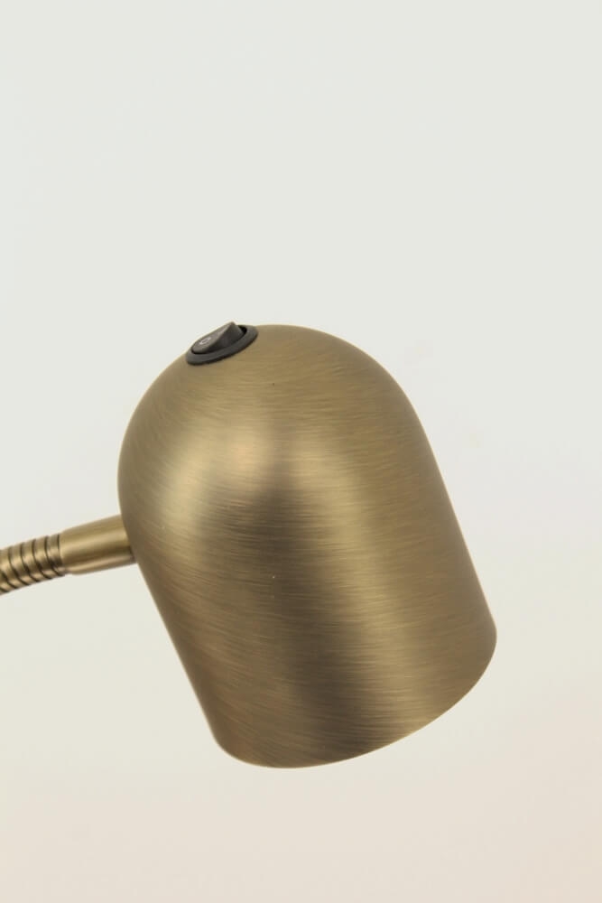 Leuke flexibele leeslamp EMMO met schakelaar | Brons