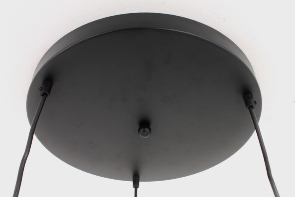 Losse 3-lichts hanglamp SENZA zwart rond 35 cm | snoer 150 cm