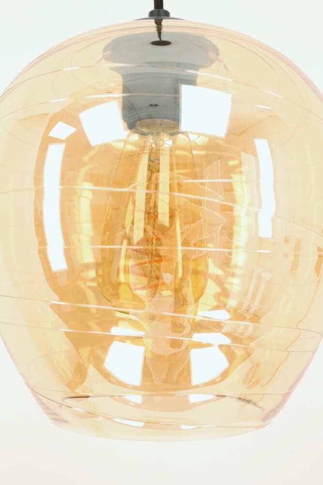 Hanglamp CLUSTER GOLD APPEL 3-lichts rond 35 cm | Snoerlengte 150 cm
