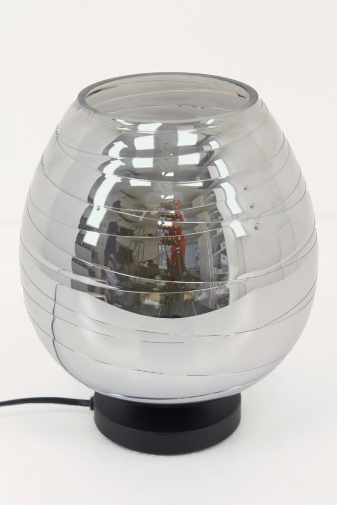 Zwarte lage tafellamp CLUSTER SMOKE | Appel