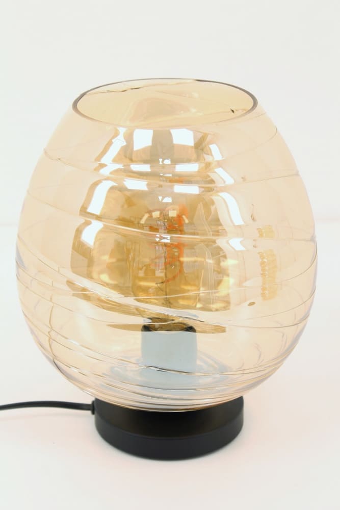 Zwarte lage tafellamp CLUSTER GOLD | Appel