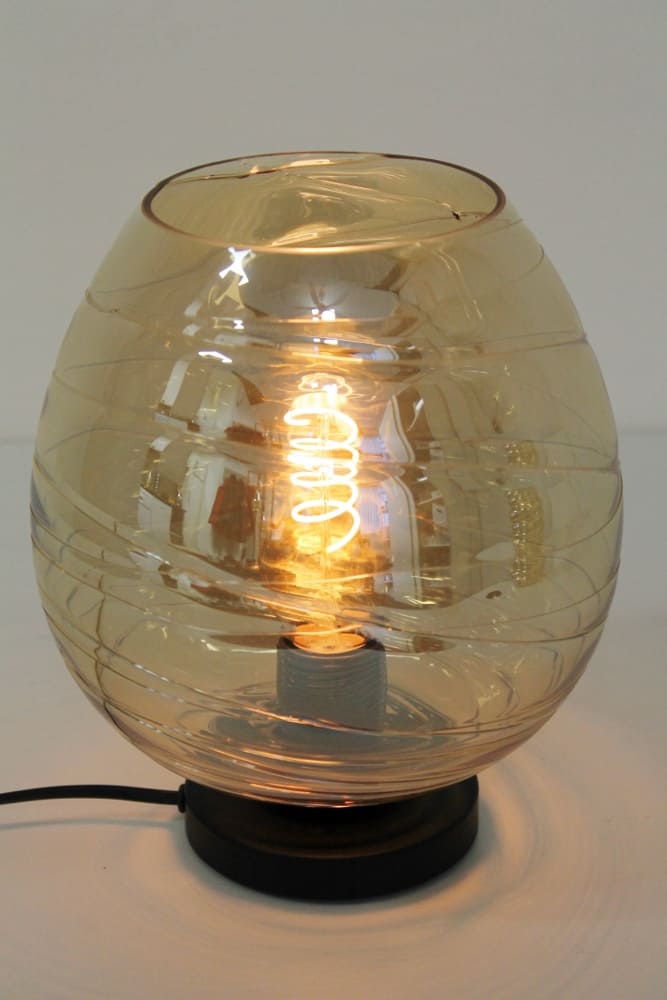 Zwarte lage tafellamp CLUSTER GOLD | Appel