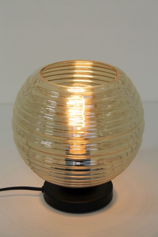 Zwarte lage tafellamp CLUSTER GOLD | Bol