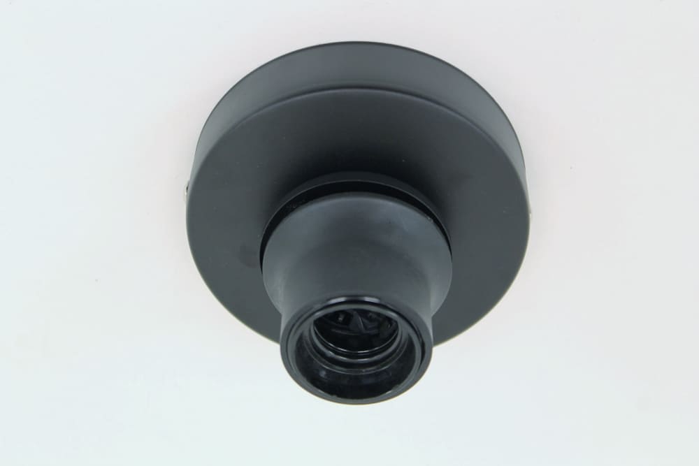 Zwarte korte plafondlamp CLUSTER SMOKE 1-lichts | Ribbel