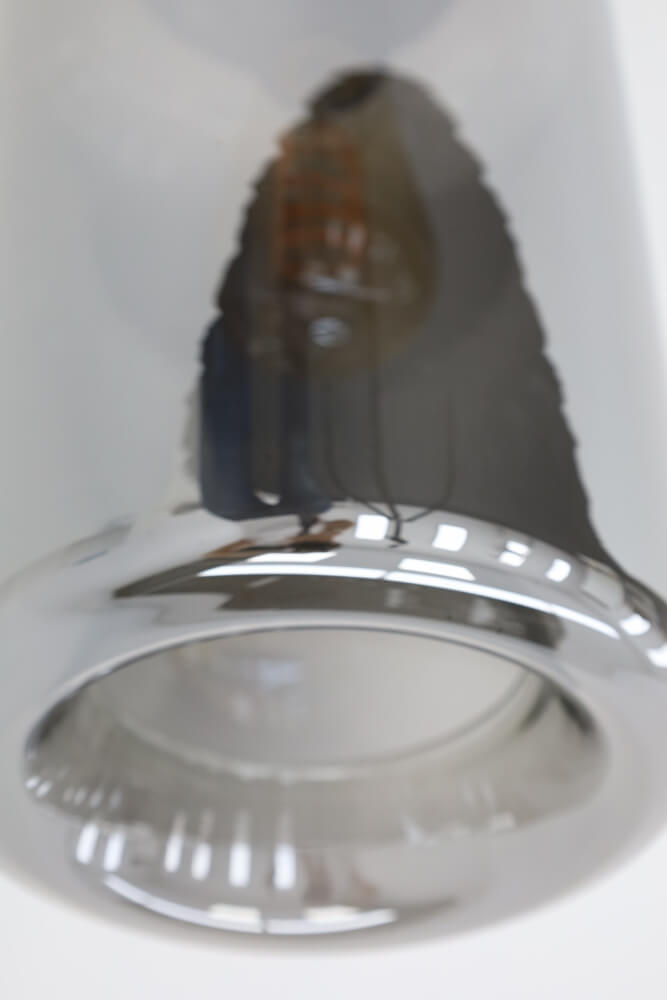 Zwarte korte plafondlamp EEFF smoke zwart | Long Ø 18 cm