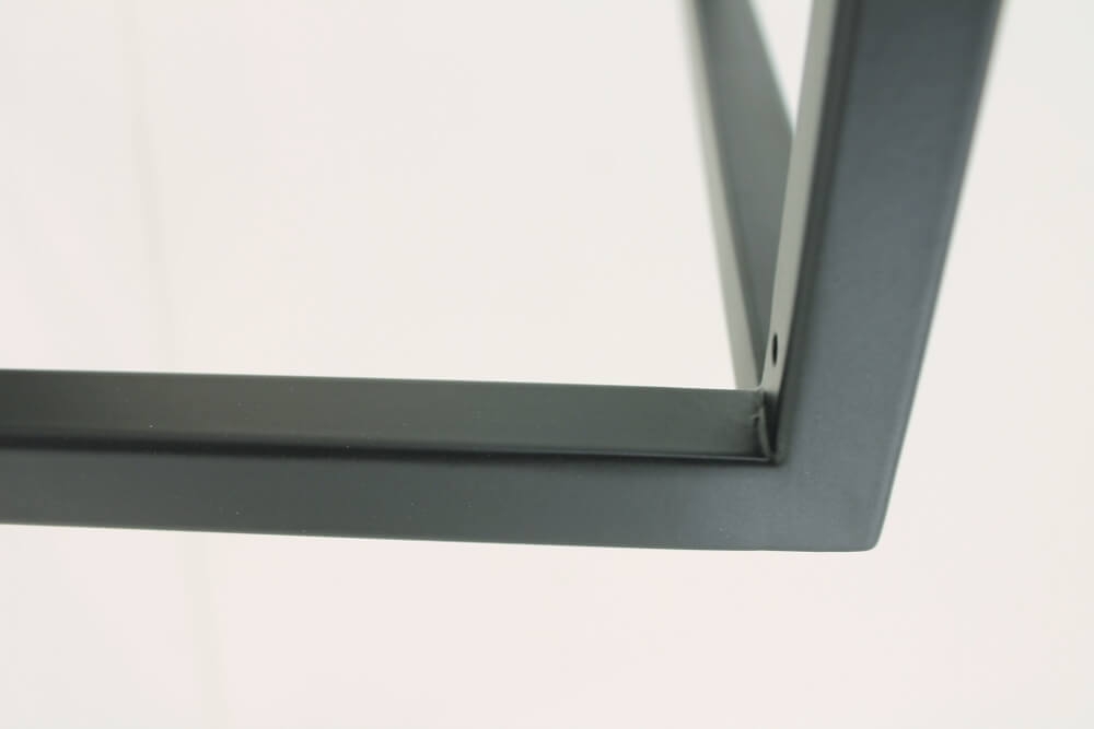 Strak metalen frame tafellamp KOLOS XL | Zwart