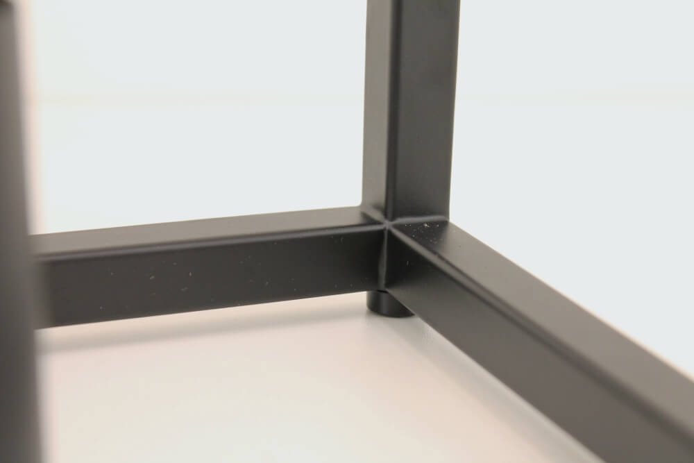 Strak metalen frame tafellamp KOLOS XL | Zwart