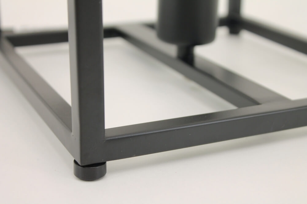 Strak metalen frame tafellamp KOLOS | Zwart