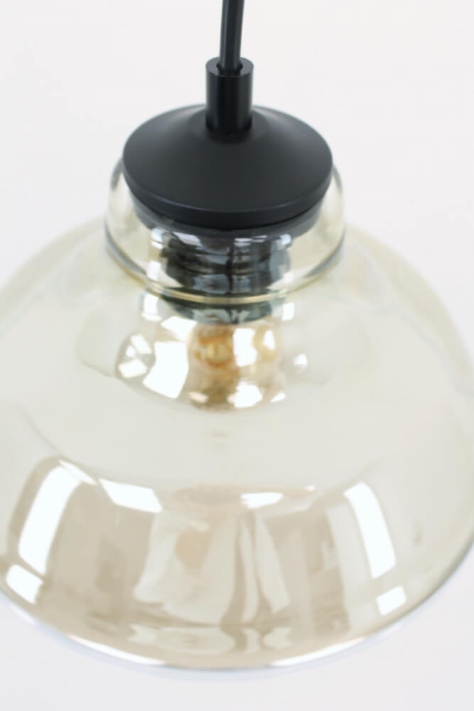 Los glas TINO smoke fumé | Helm Ø 20 cm