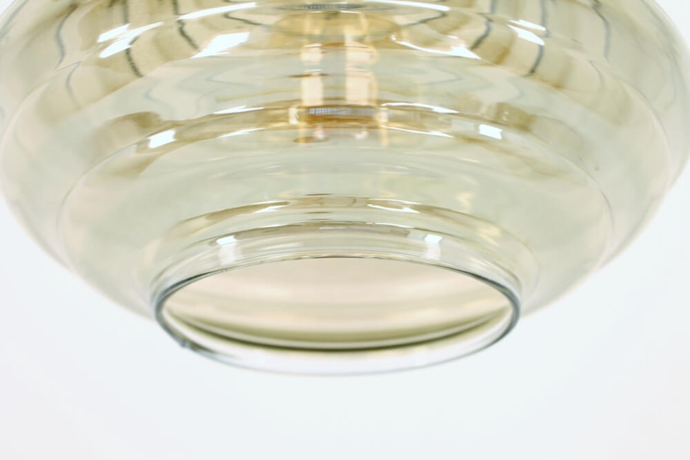 Los glas TINO smoke fumé | Hoed ribbel Ø 24 cm