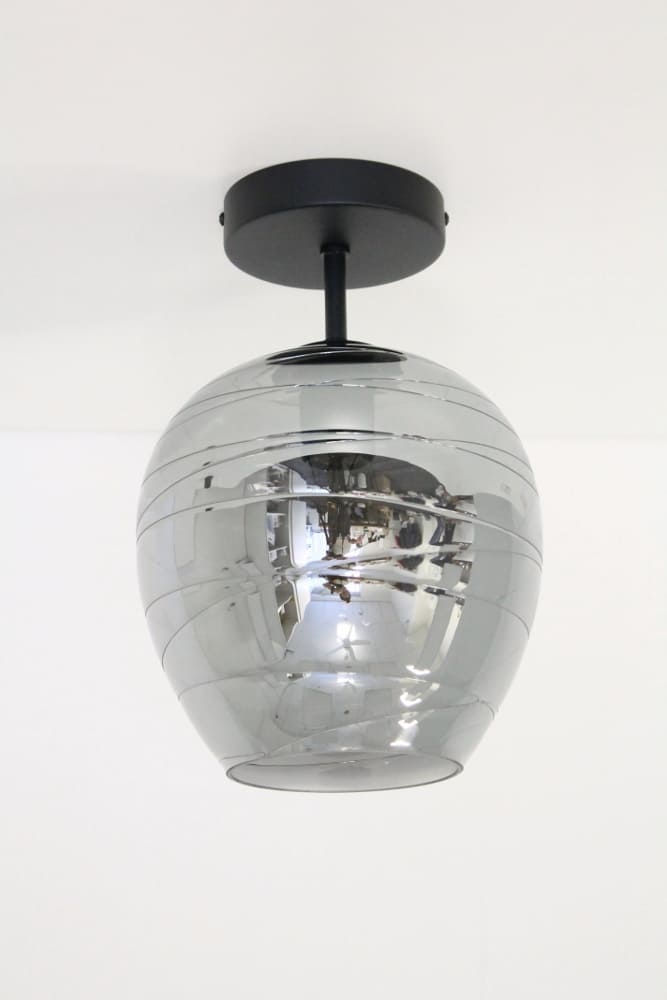 Zwarte plafondlamp CLUSTER SMOKE 1-lichts | Appel