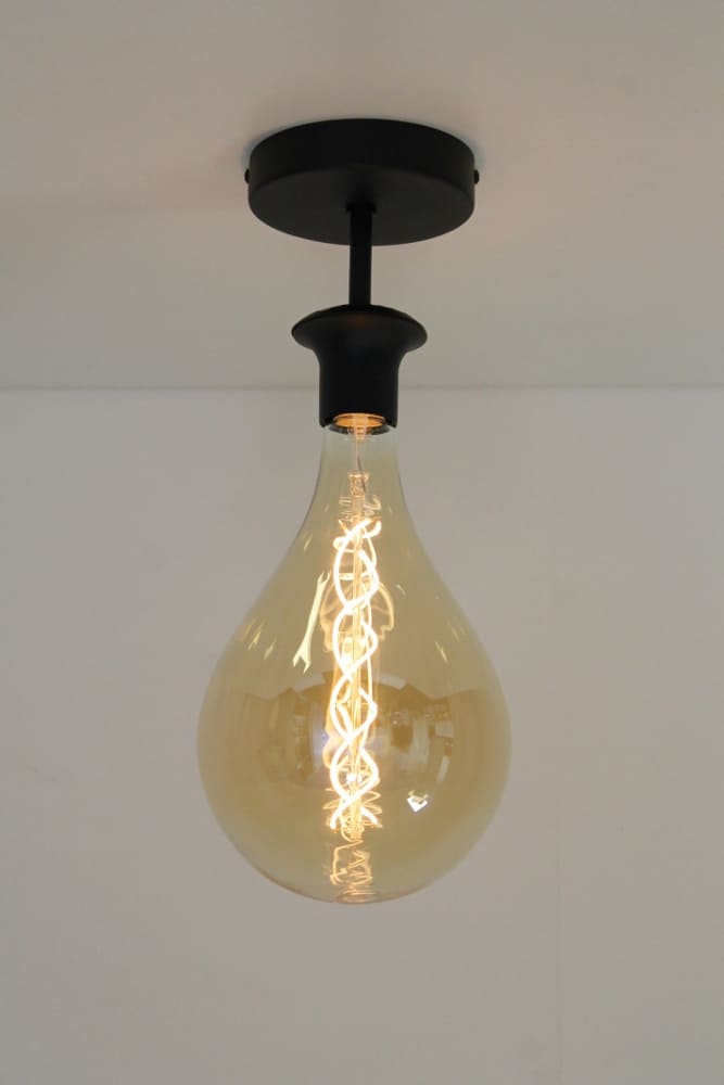 Zwarte plafondlamp CLUSTER GOLD 1-lichts | GIANT 2