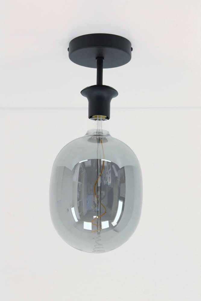 Zwarte plafondlamp CLUSTER SMOKE 1-lichts | GIANT 5