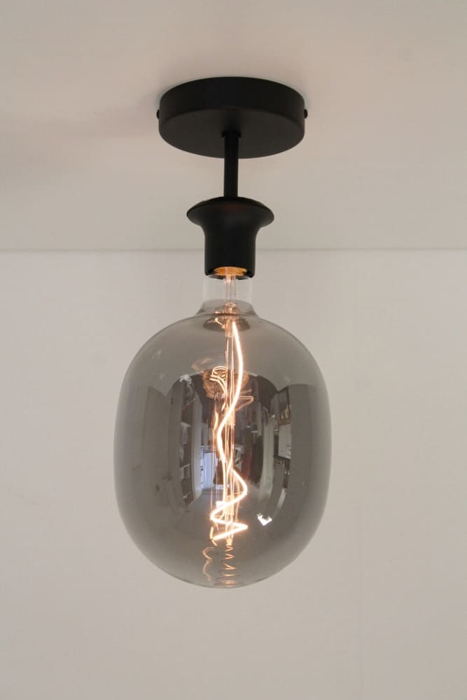 Zwarte plafondlamp CLUSTER SMOKE 1-lichts | GIANT 5