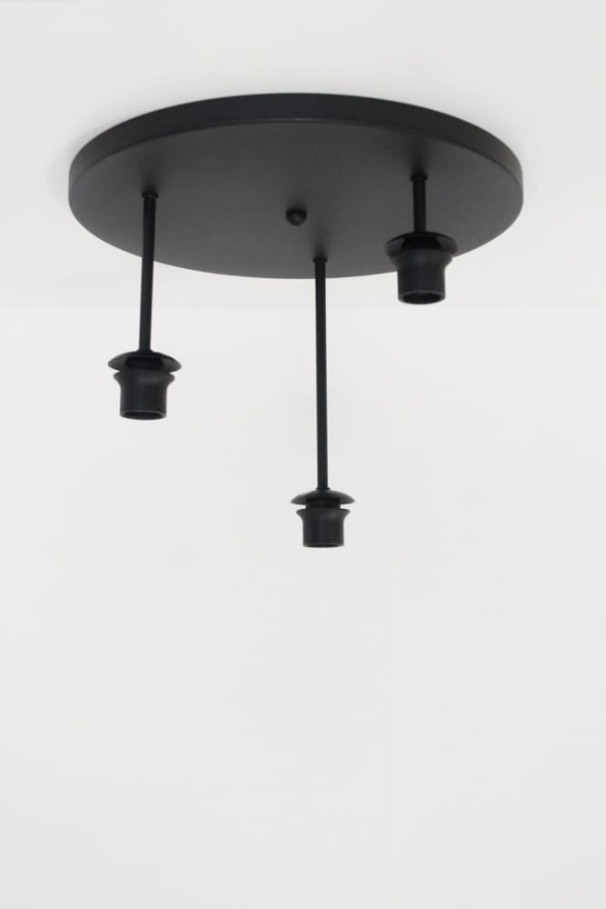 Zwarte plafondlamp CLUSTER SMOKE 3-lichts | Bol