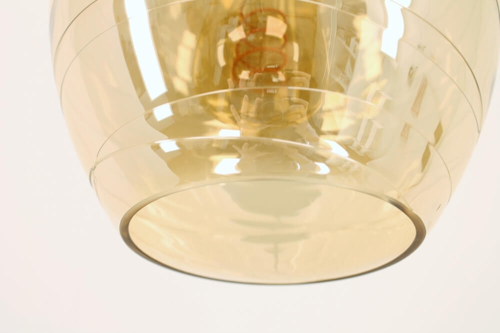 Zwarte plafondlamp CLUSTER GOLD 3-lichts | Appel