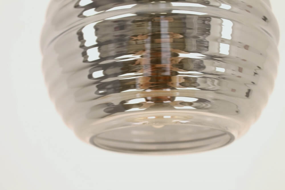Zwarte plafondlamp CLUSTER SMOKE 3-lichts | Bol