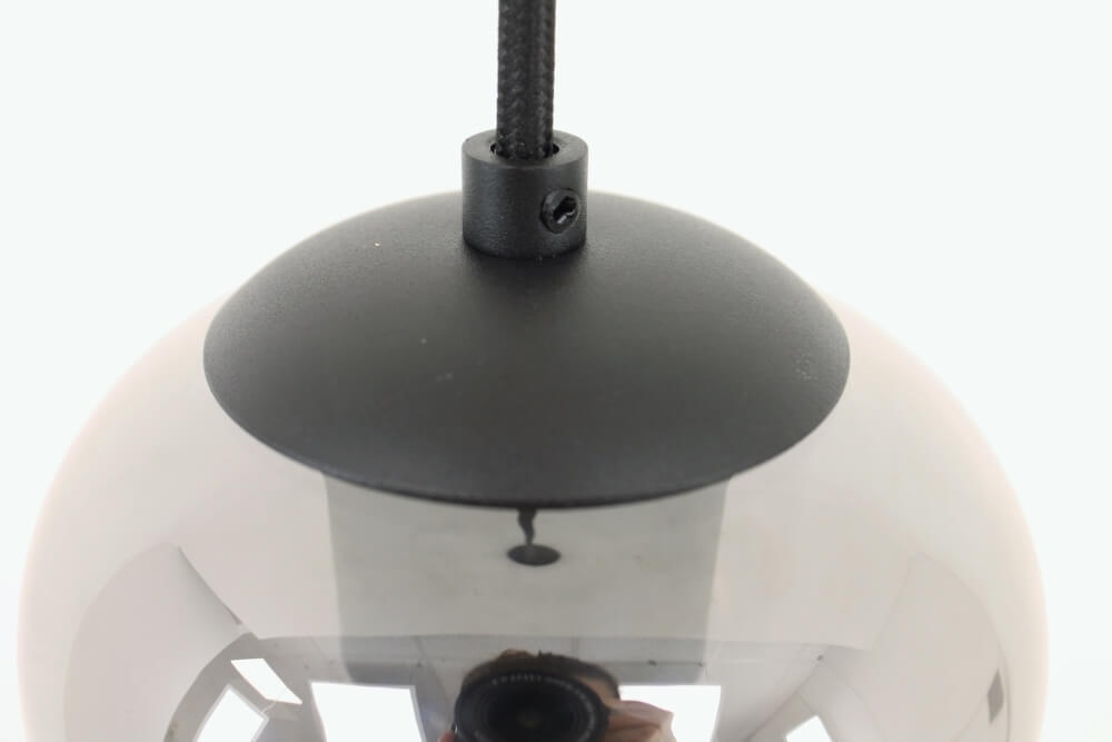 Zwarte hanglamp CLUSTER SMOKE 1-lichts | Cilinder Ø 11,5 cm